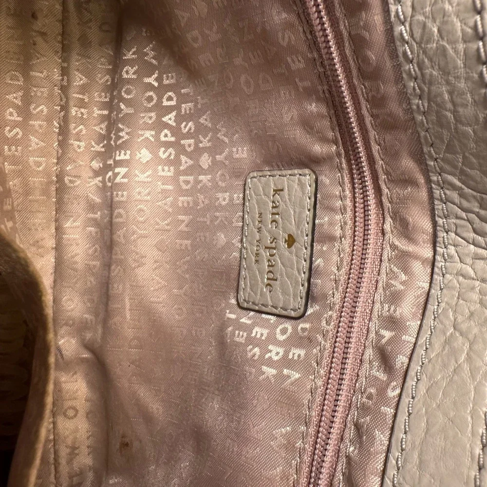 Kate Spade Perri Lane Greer Warm Putty Leather Laser Cut Crossbody Bag Taupe
